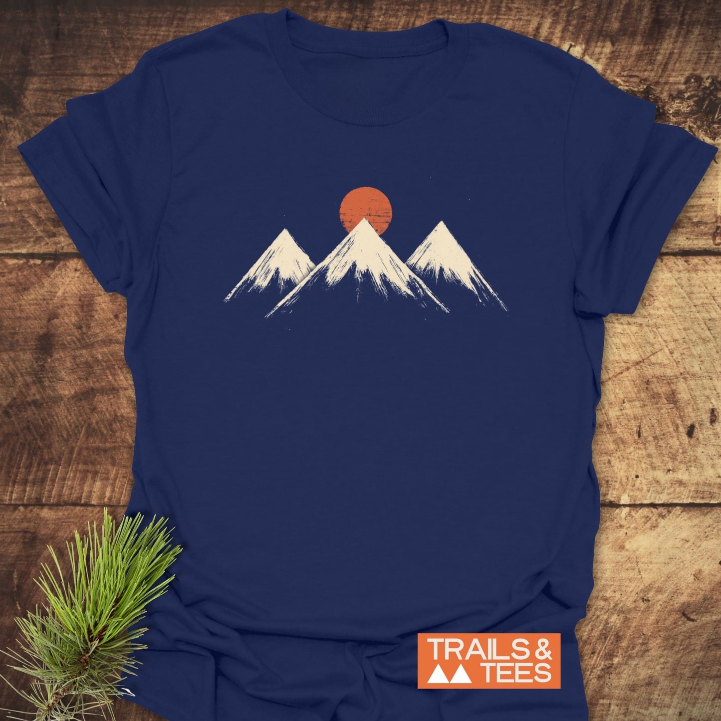 Three Mountains And Sun T-Shirt