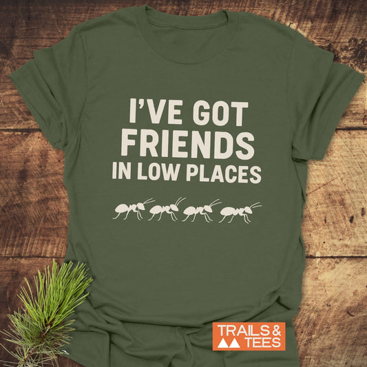 Friends In Low Places Funny T-Shirt
