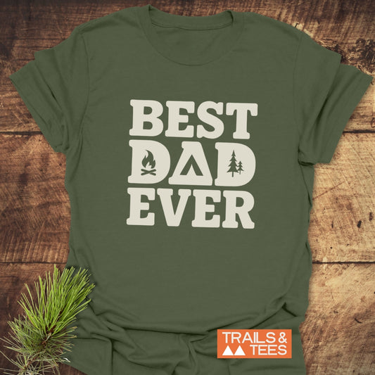 Best Dad Ever Camping T-Shirt
