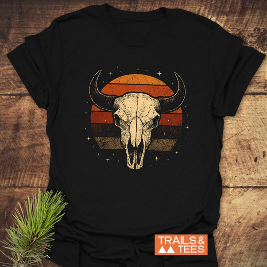 Retro Buffalo Skull T-Shirt