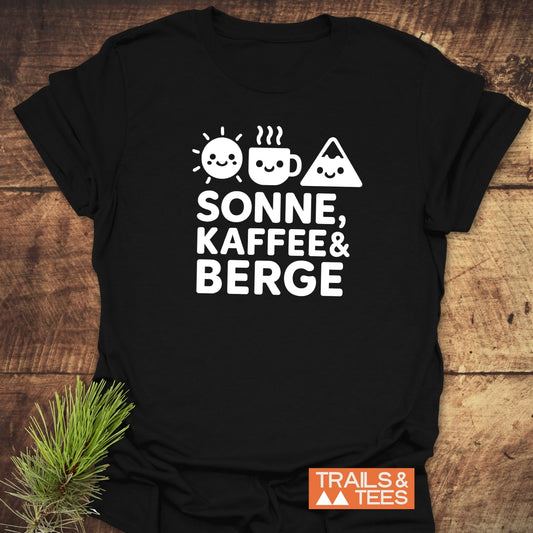 Sonne, Kaffee & Berge T-Shirt