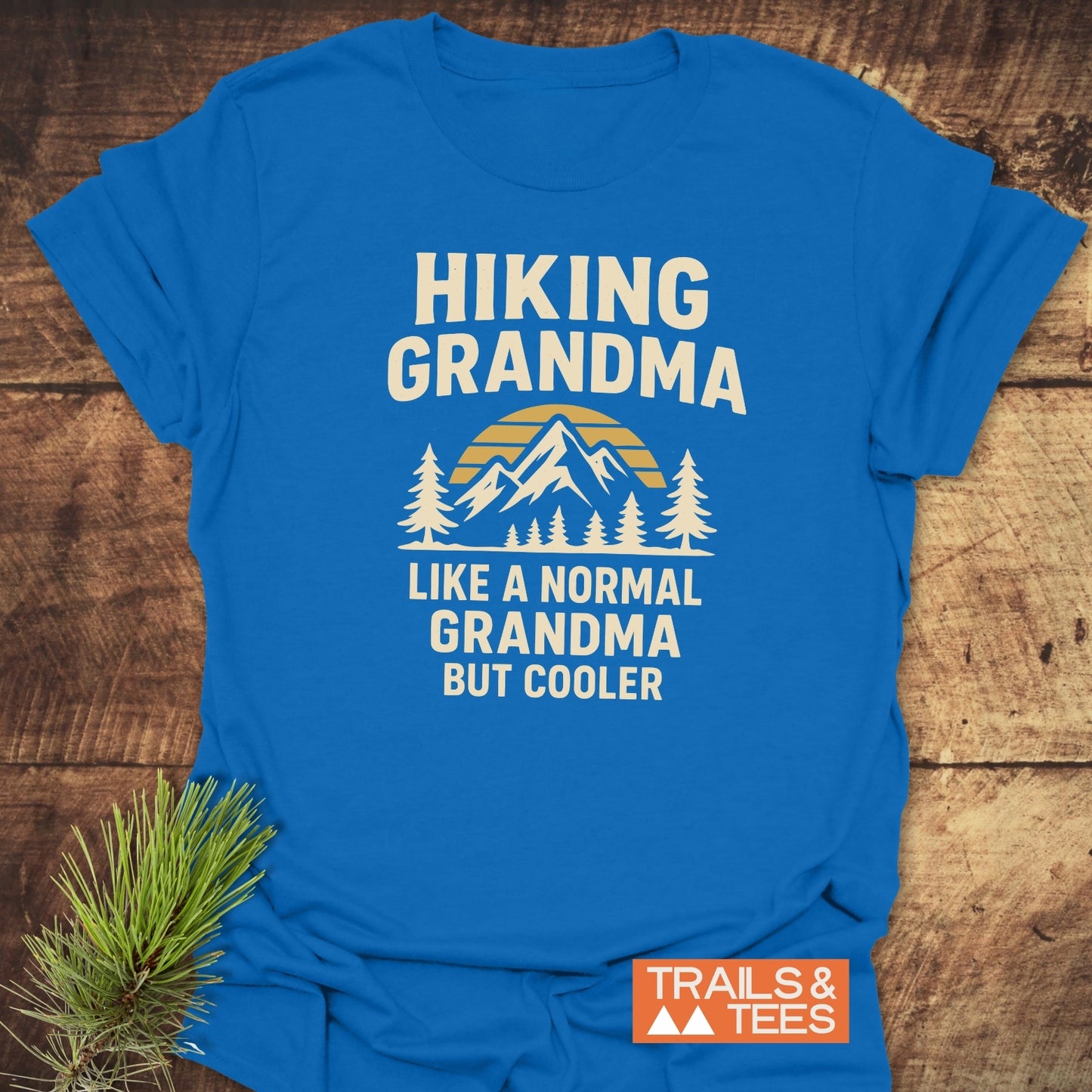Hiking Grandma Sunrise T-Shirt