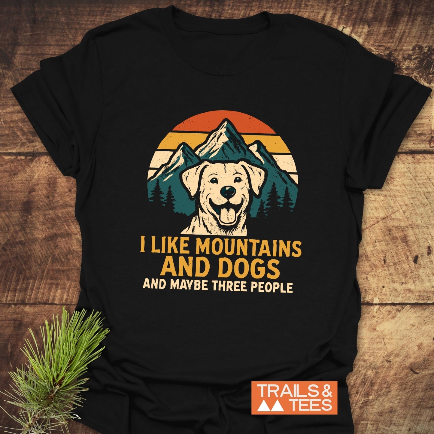 I Like Mountains & Dogs T-Shirt