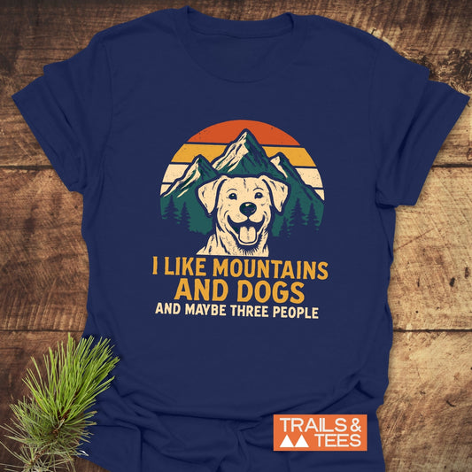 I Like Mountains & Dogs T-Shirt
