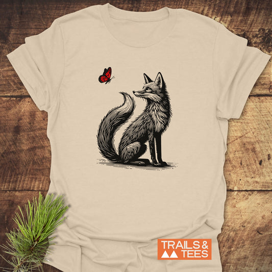 Fox And Butterfly T-Shirt