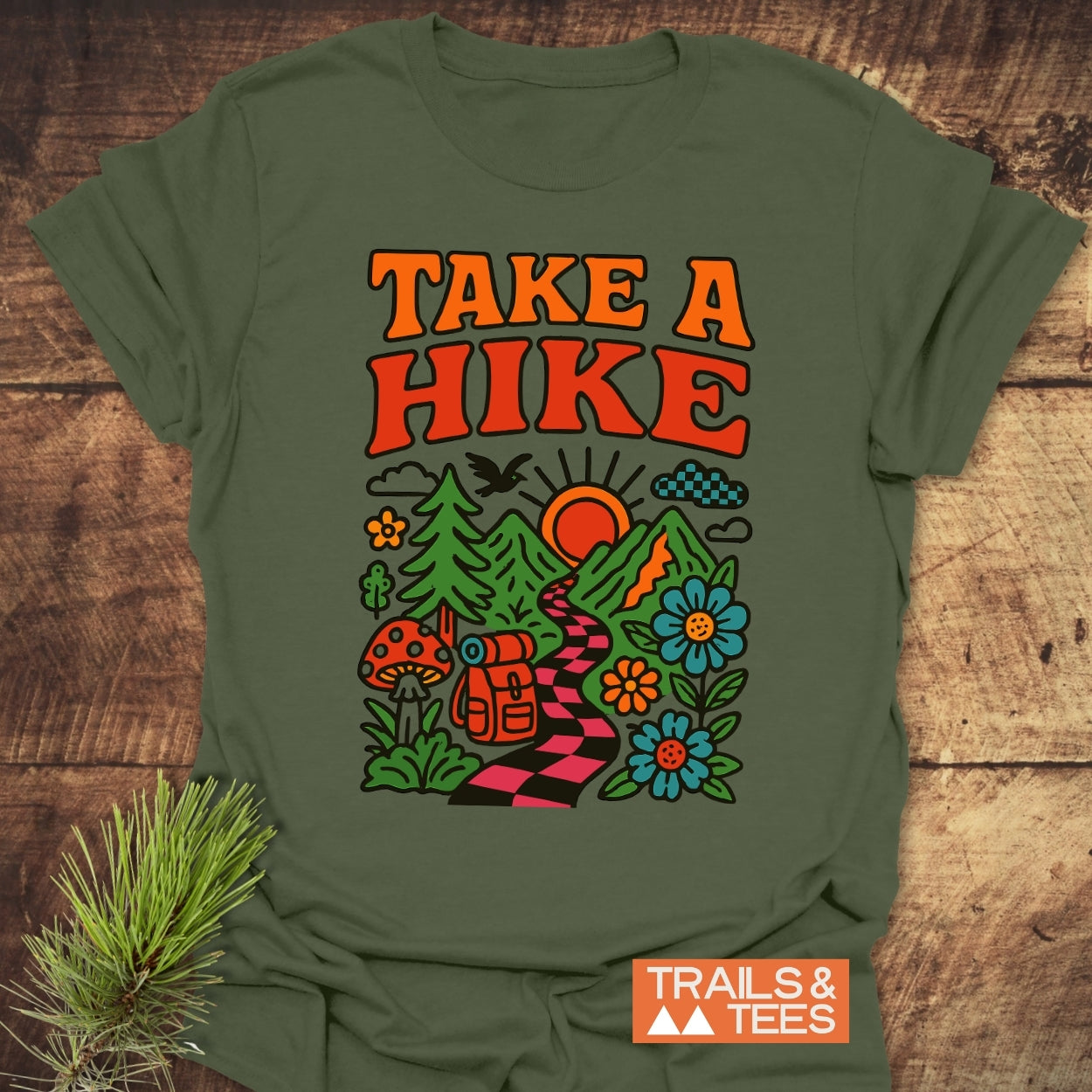 Take A Hike Funky T-Shirt