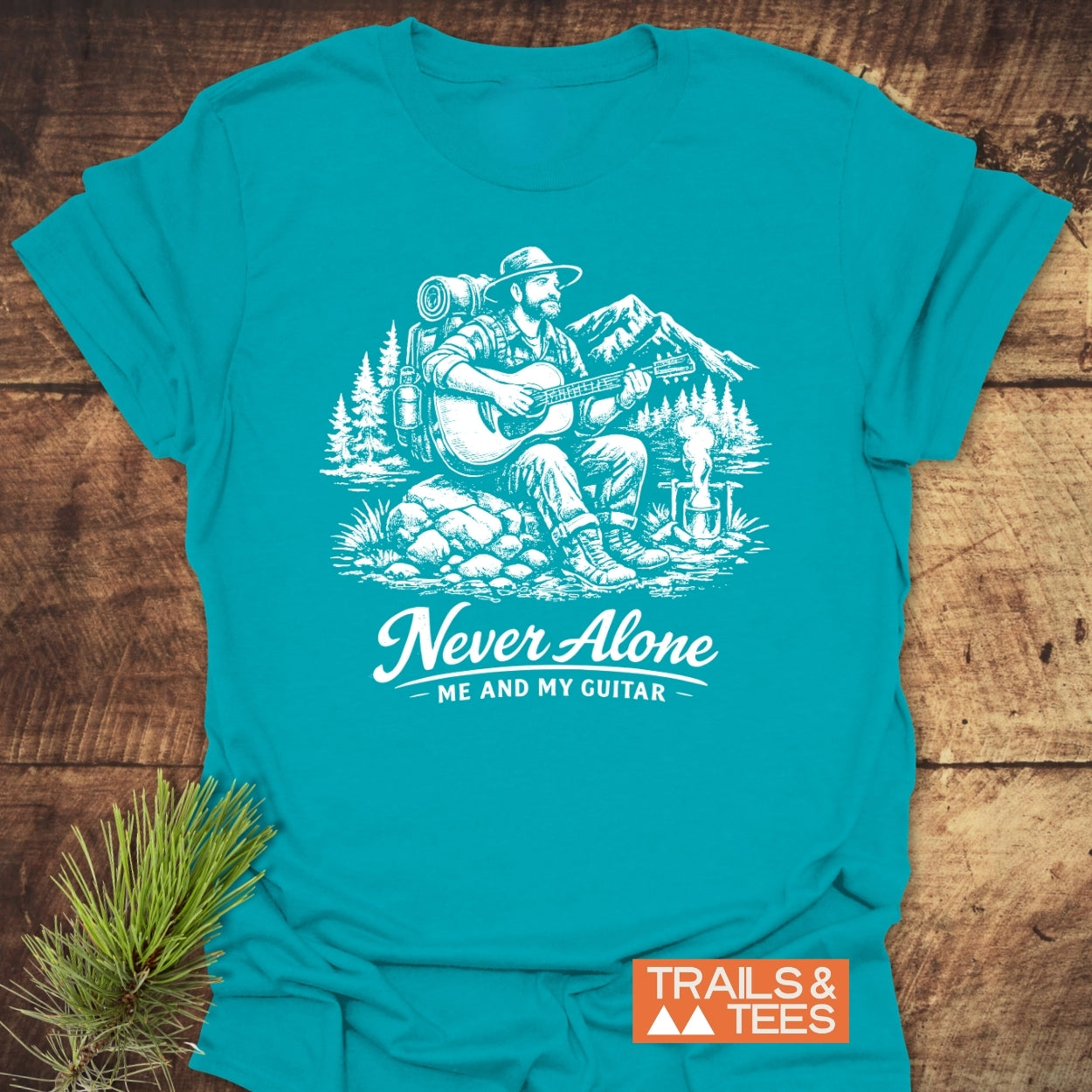 Never Alone. Me And My Guitar T-Shirt