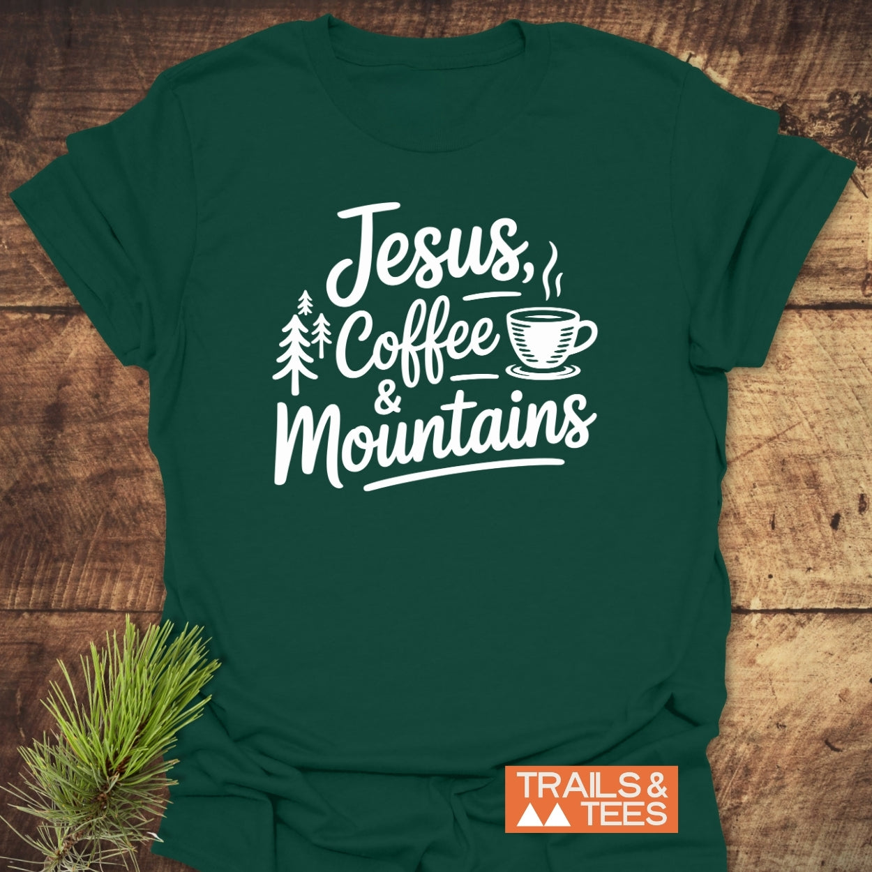 Jesus, Coffee, Mountains T-Shirt