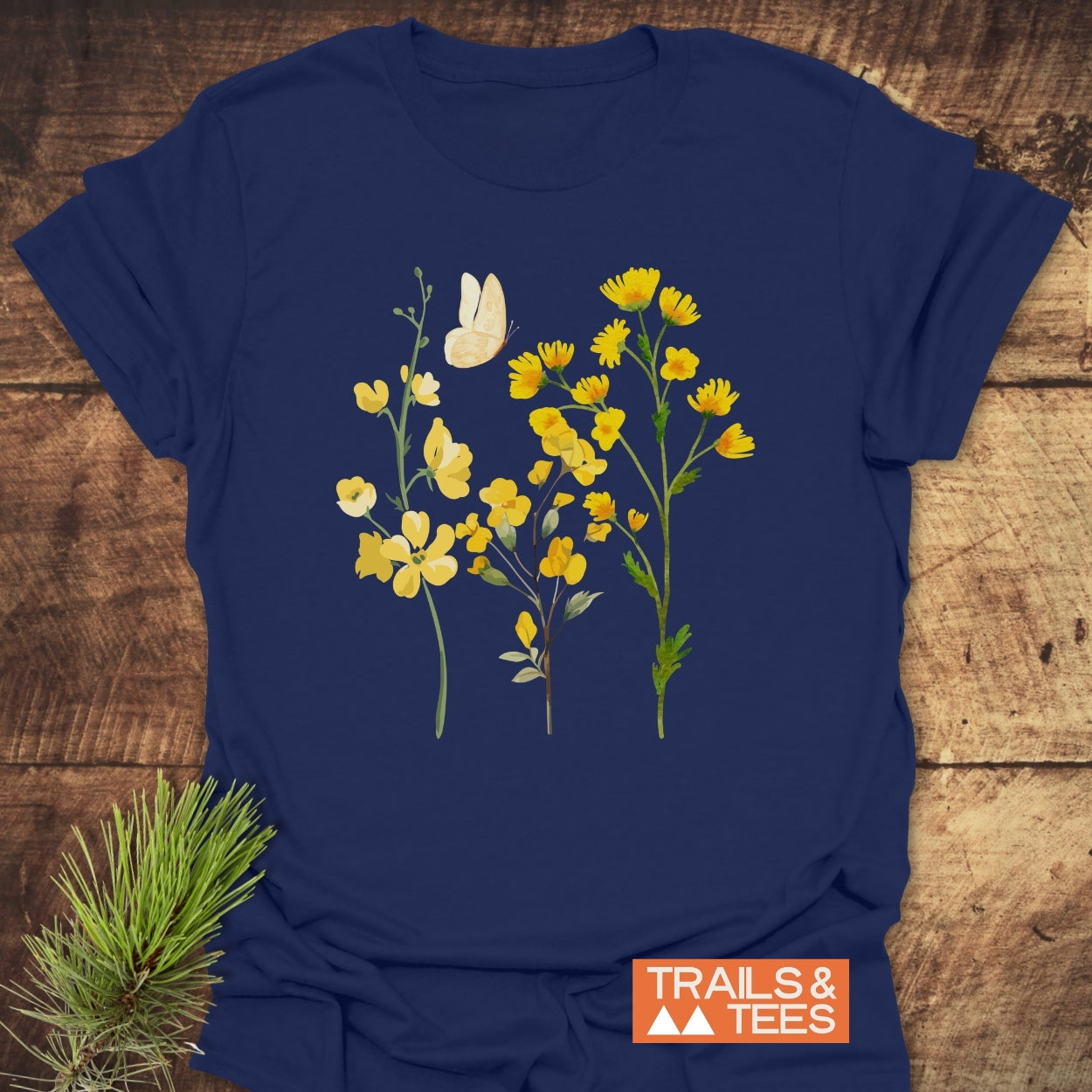 Yellow Boho Flowers T-Shirt