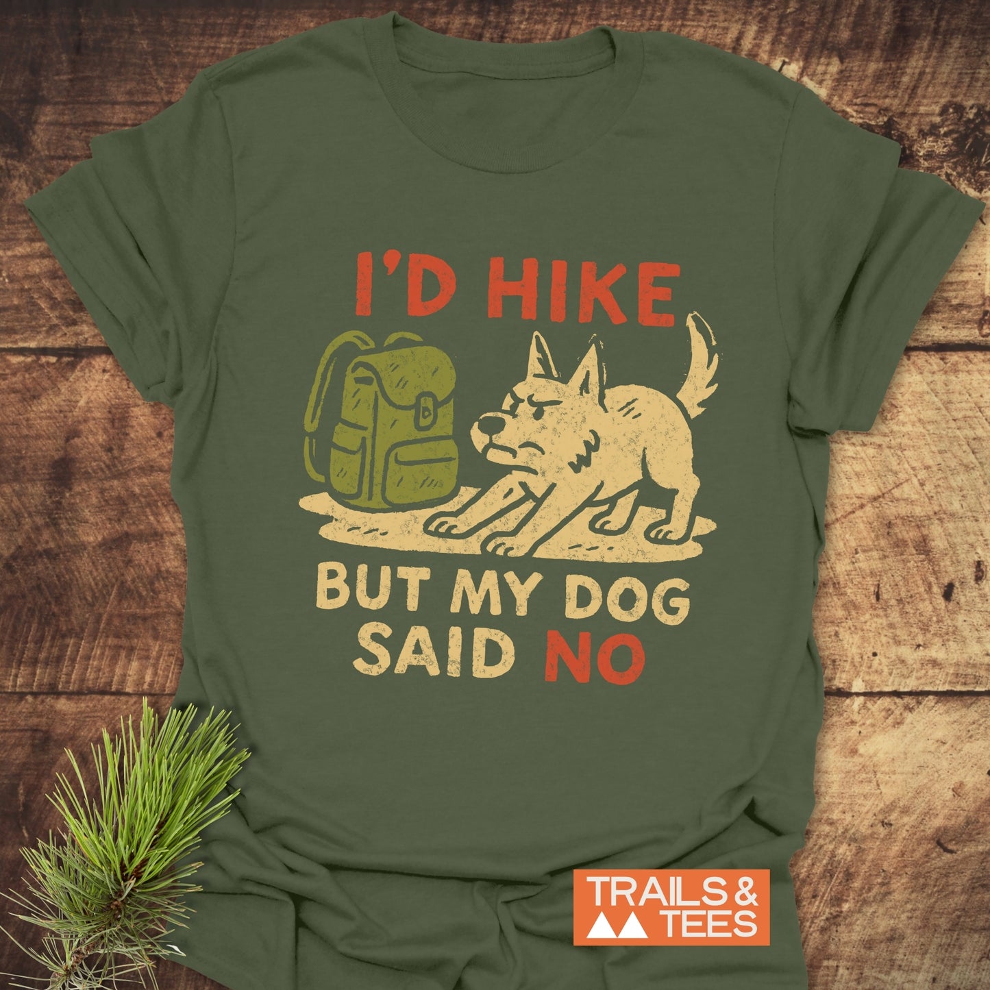Dog Stops The Hike T-Shirt