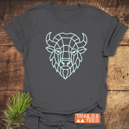 Geometric Bison T-Shirt