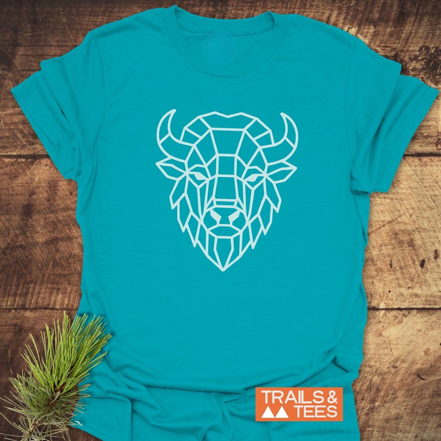 Geometric Bison T-Shirt