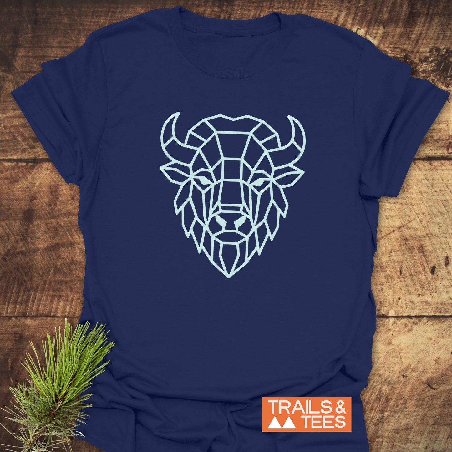 Geometric Bison T-Shirt