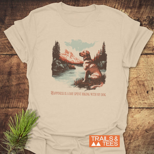 Happiness Is Hiking With Dogs T-Shirt