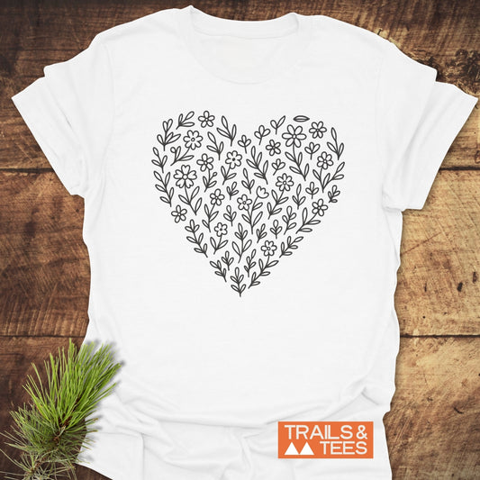 Flower Heart T-Shirt