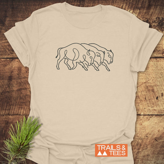 Minimalist Bison T-Shirt