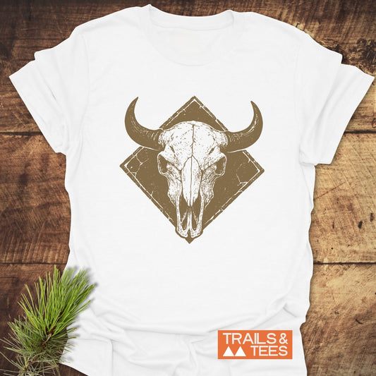 Bison Skull Western T-Shirt