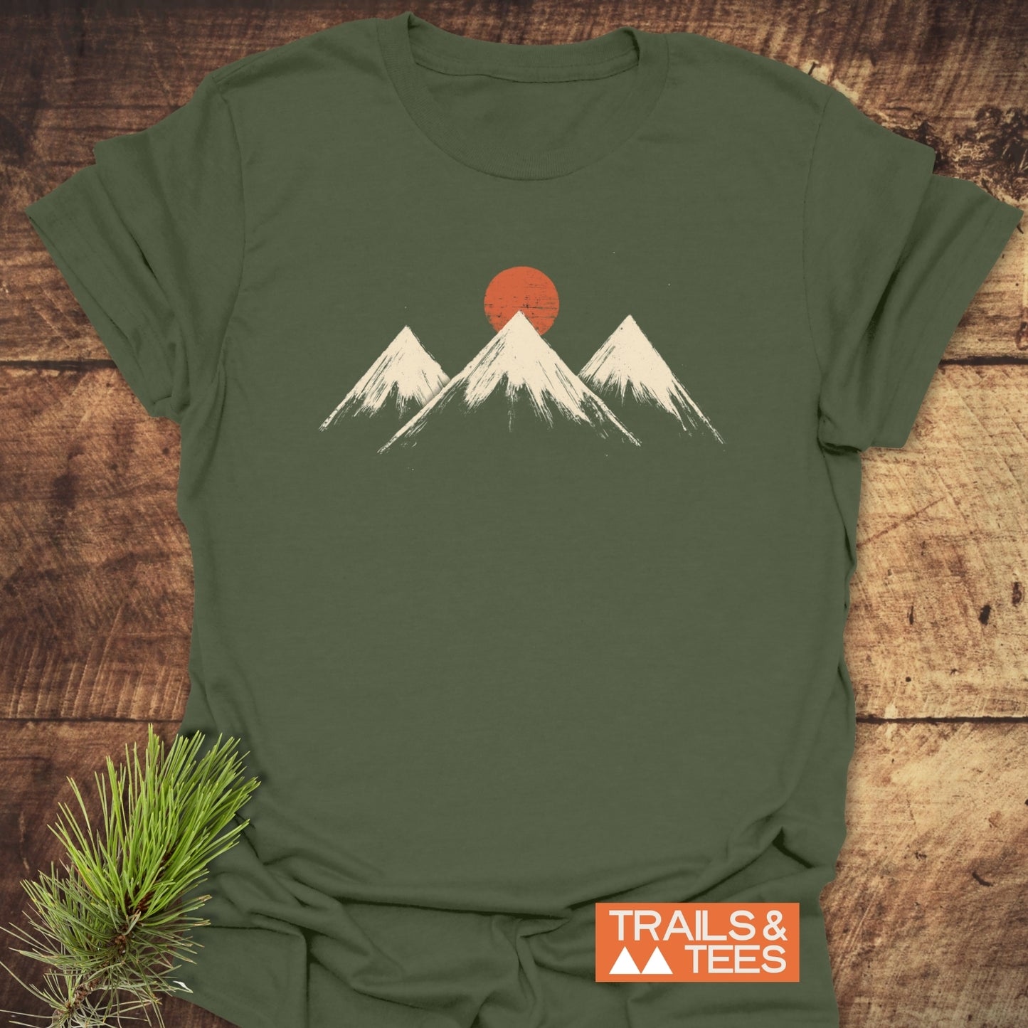 Three Mountains And Sun T-Shirt