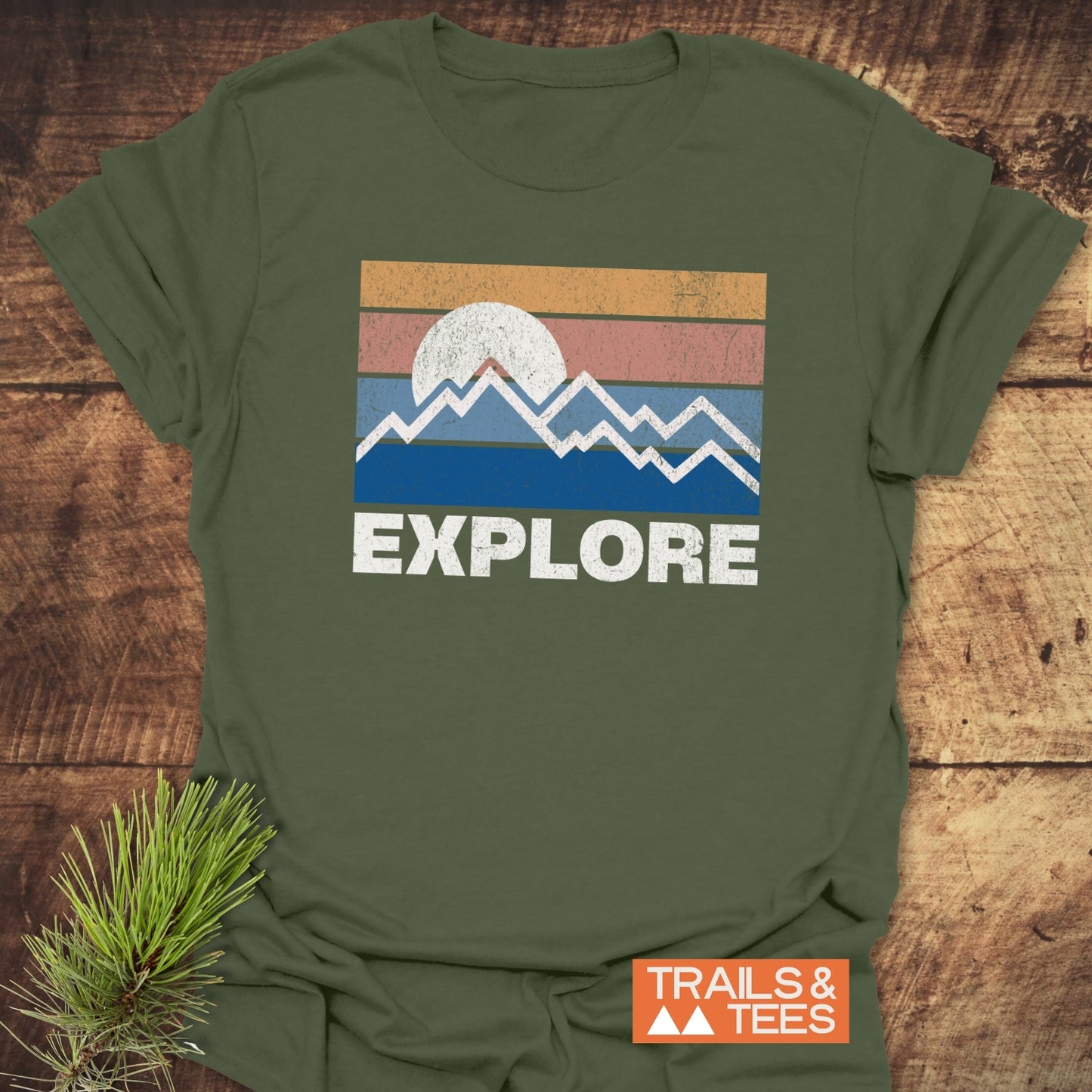 Explore Retro Sunset T-Shirt