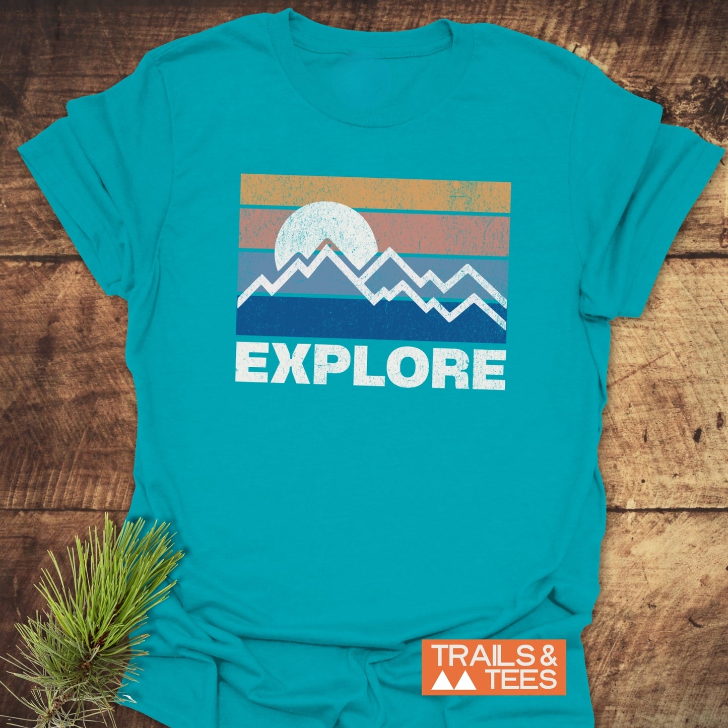 Explore Retro Sunset T-Shirt
