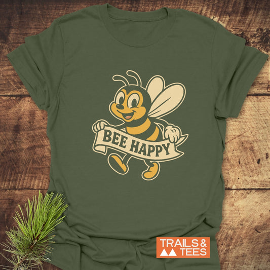 Bee Happy Cheerful T-Shirt