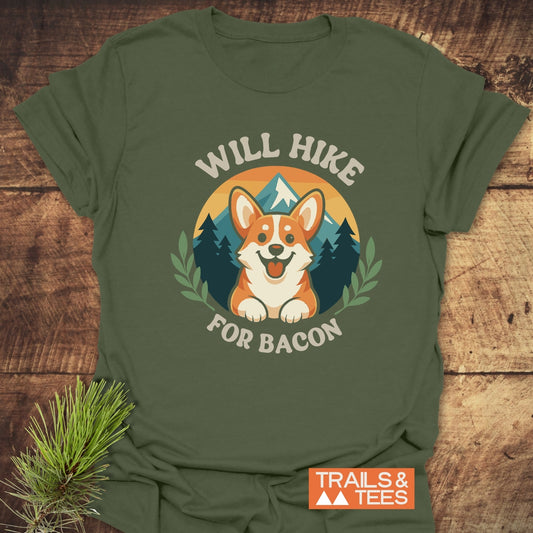 Will Hike For Bacon T-Shirt