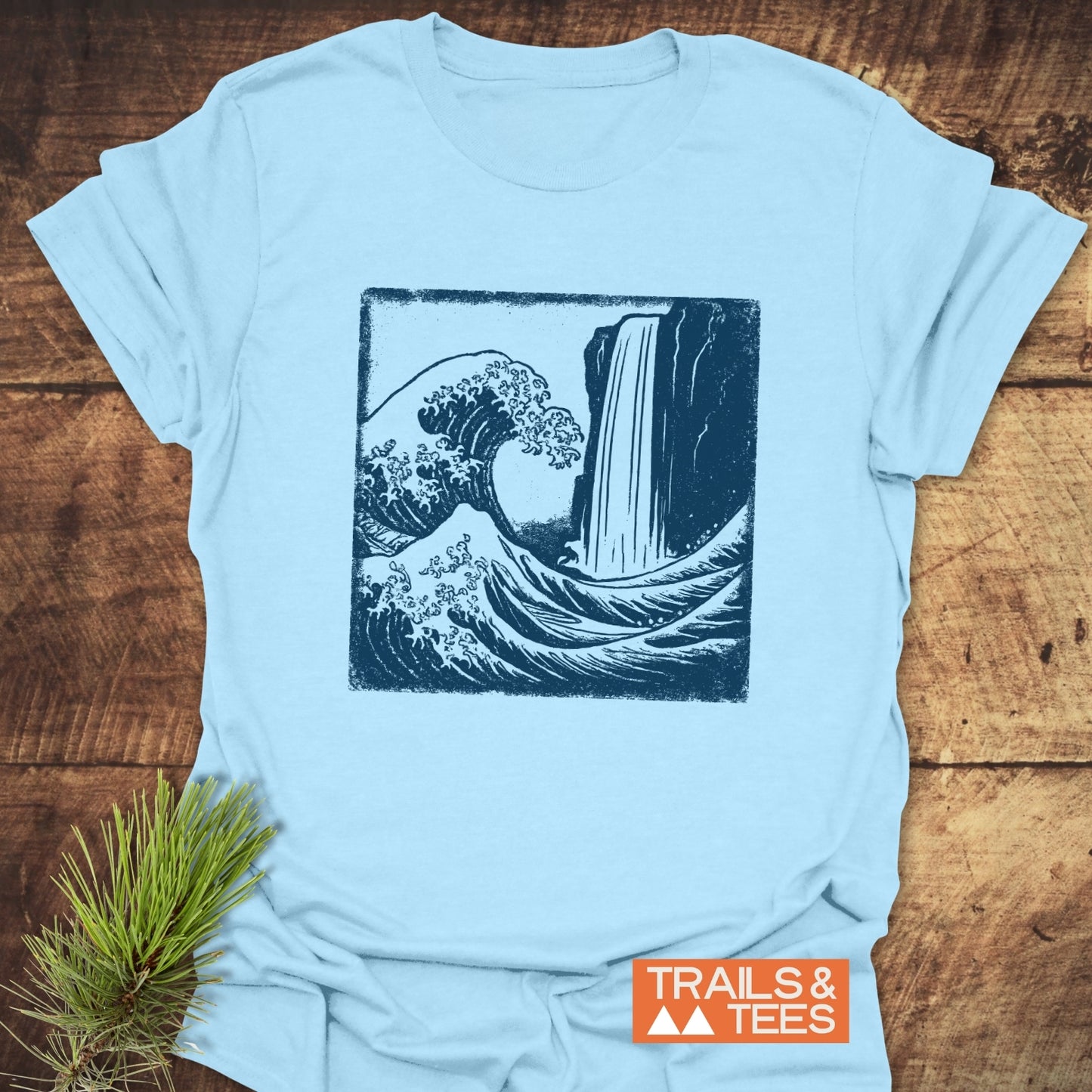 Waterfall And Wave T-Shirt