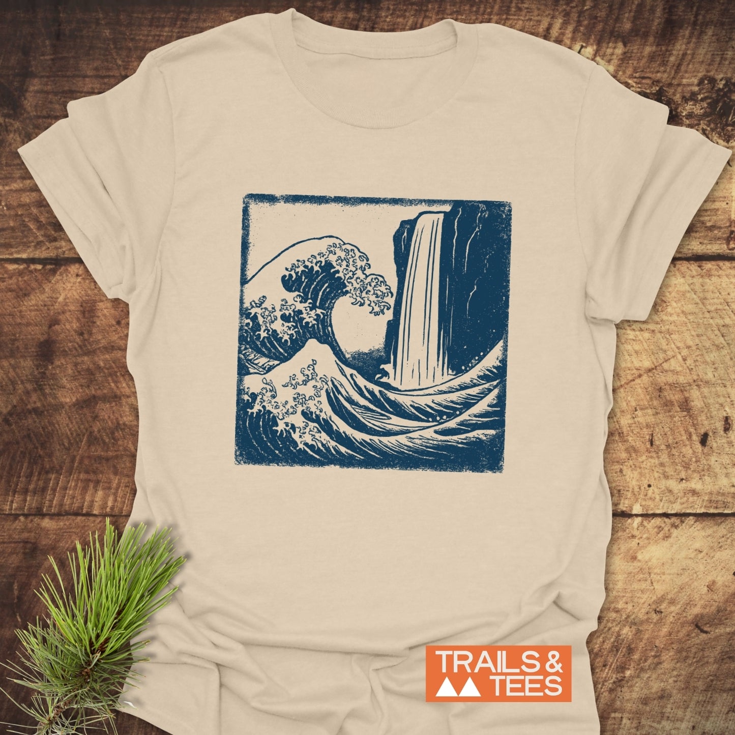 Waterfall And Wave T-Shirt