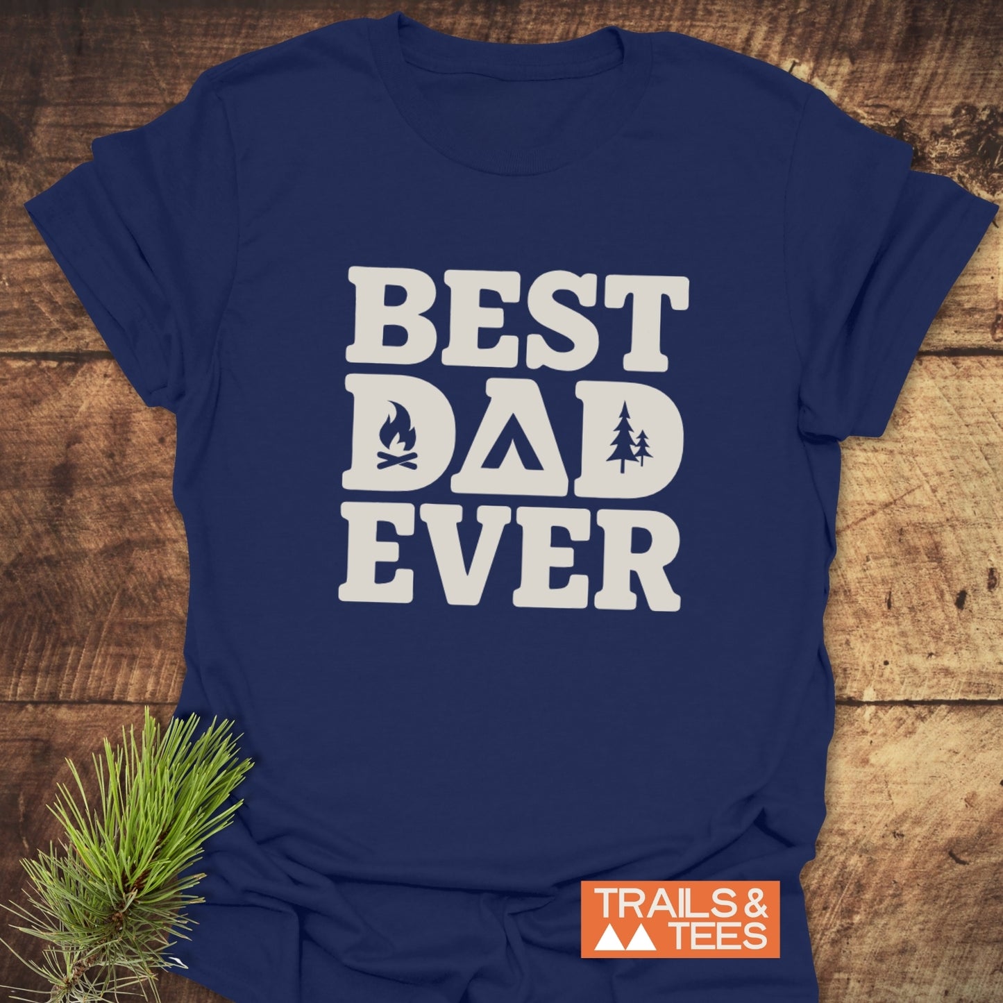 Best Dad Ever Camping T-Shirt