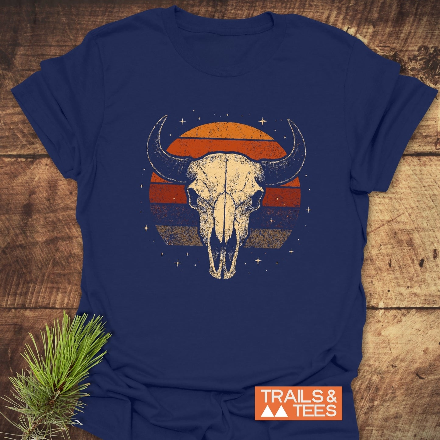Retro Buffalo Skull T-Shirt