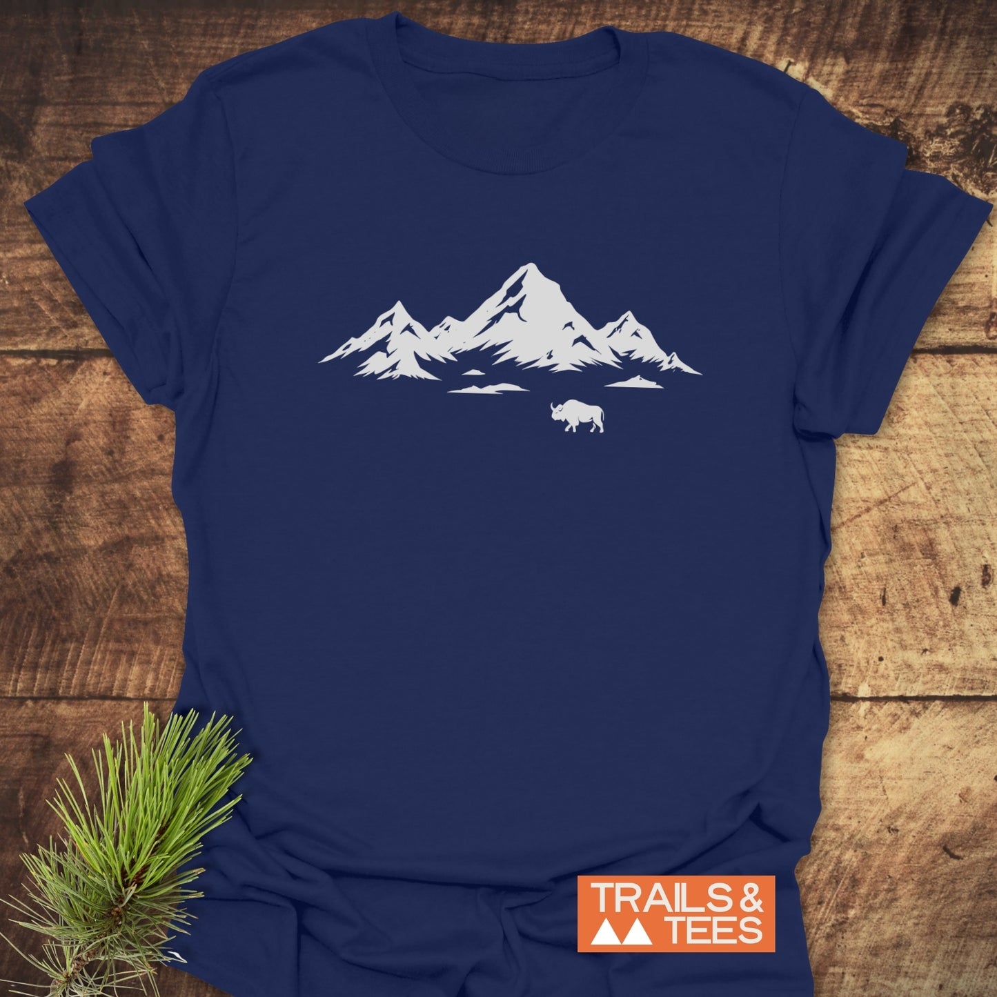 Mountains And Buffalo T-Shirt