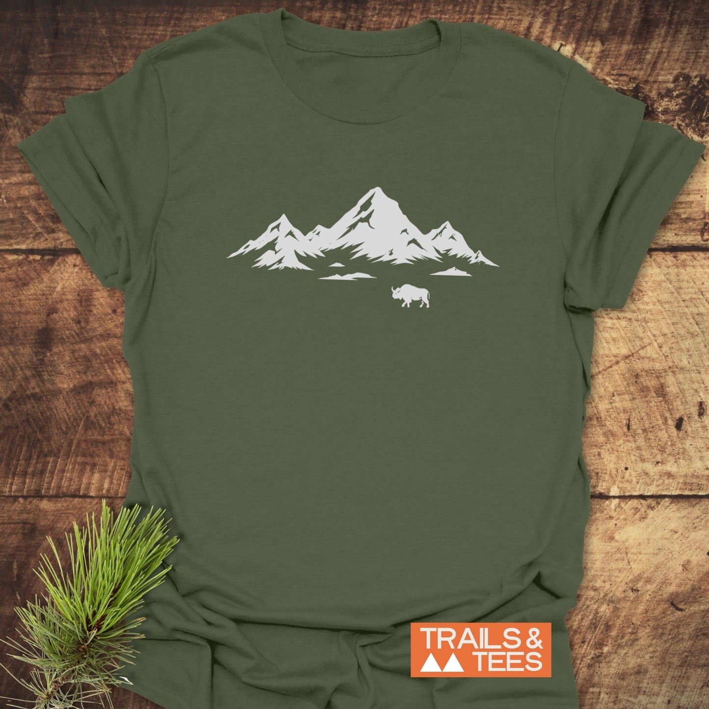Mountains And Buffalo T-Shirt