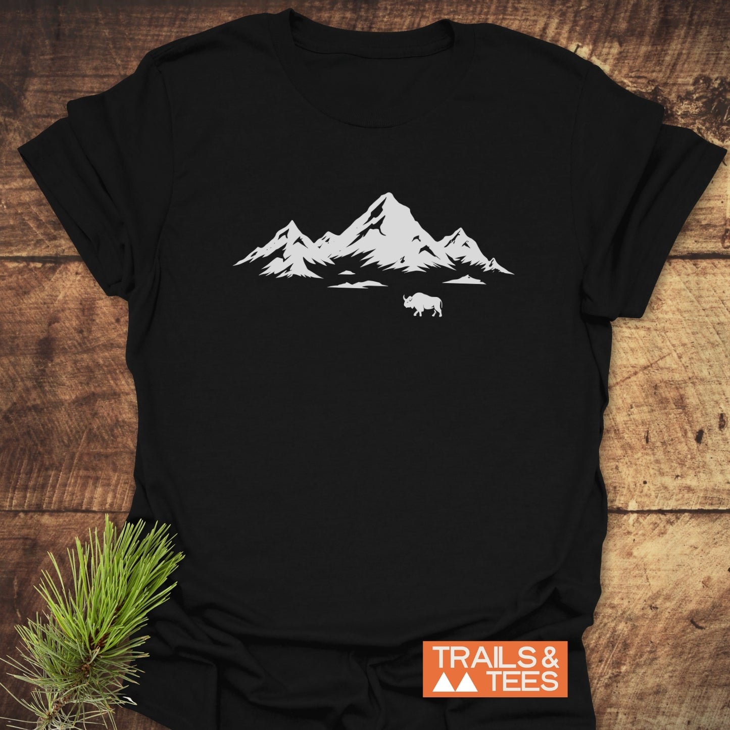 Mountains And Buffalo T-Shirt