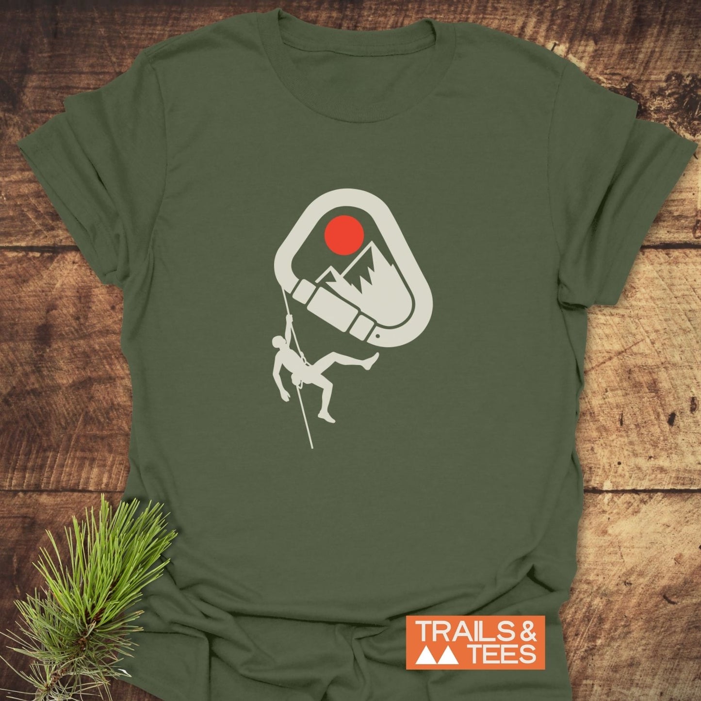 Mountain Climber Silhouette T-Shirt