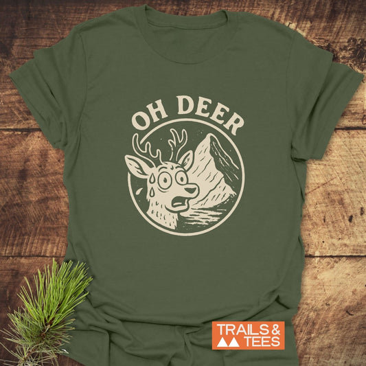 Oh Deer Funny Hiking T-Shirt