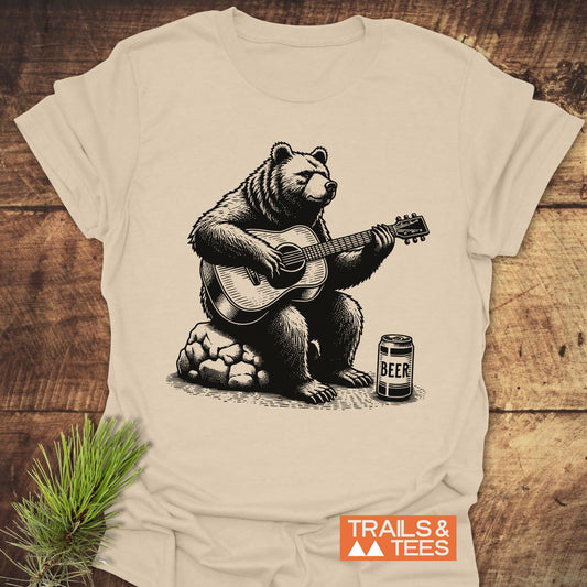 Bear Playing Guitar T-Shirt