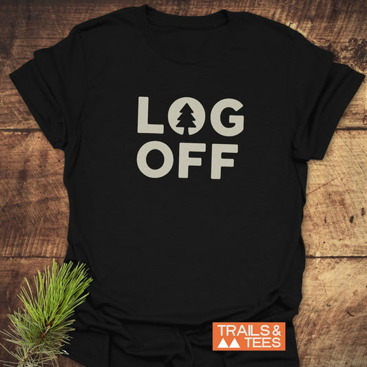 Log Off Minimalist T-Shirt