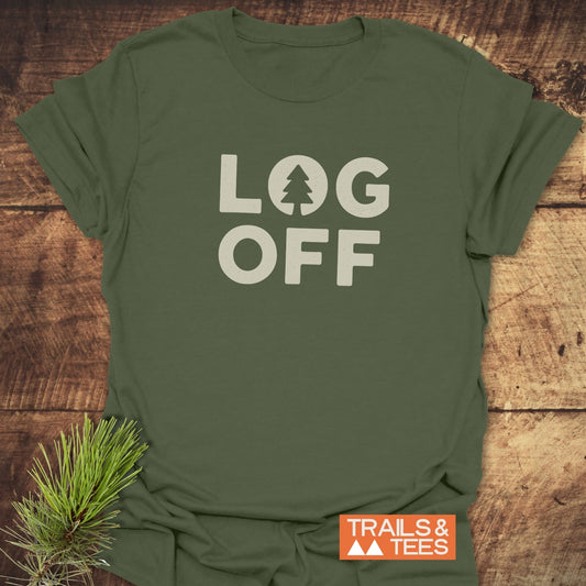 Log Off Minimalist T-Shirt