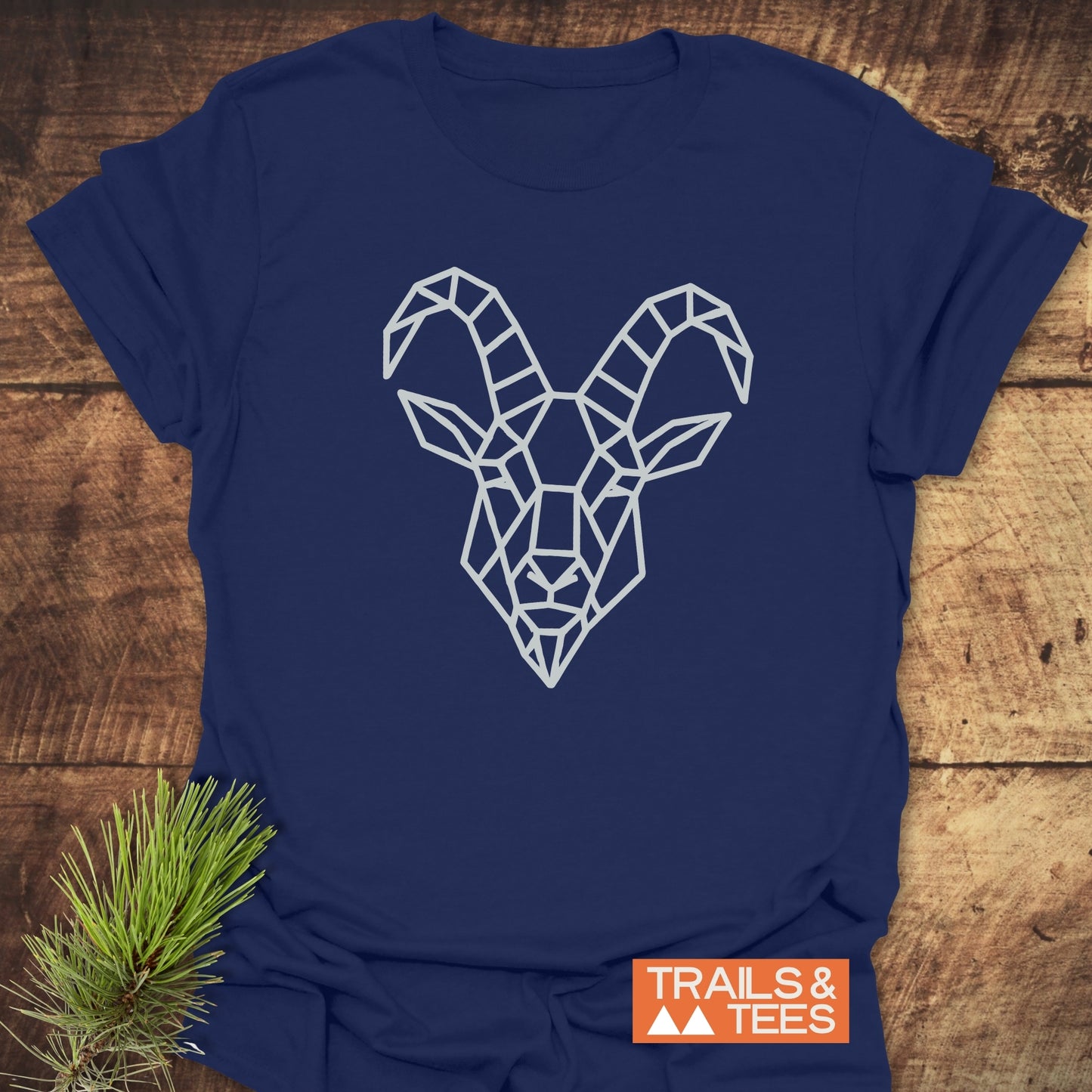 Geometric Mountain Goat T-Shirt