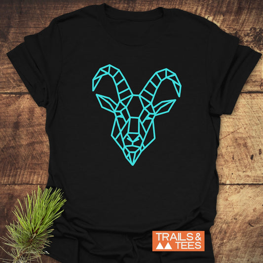 Geometric Mountain Goat T-Shirt