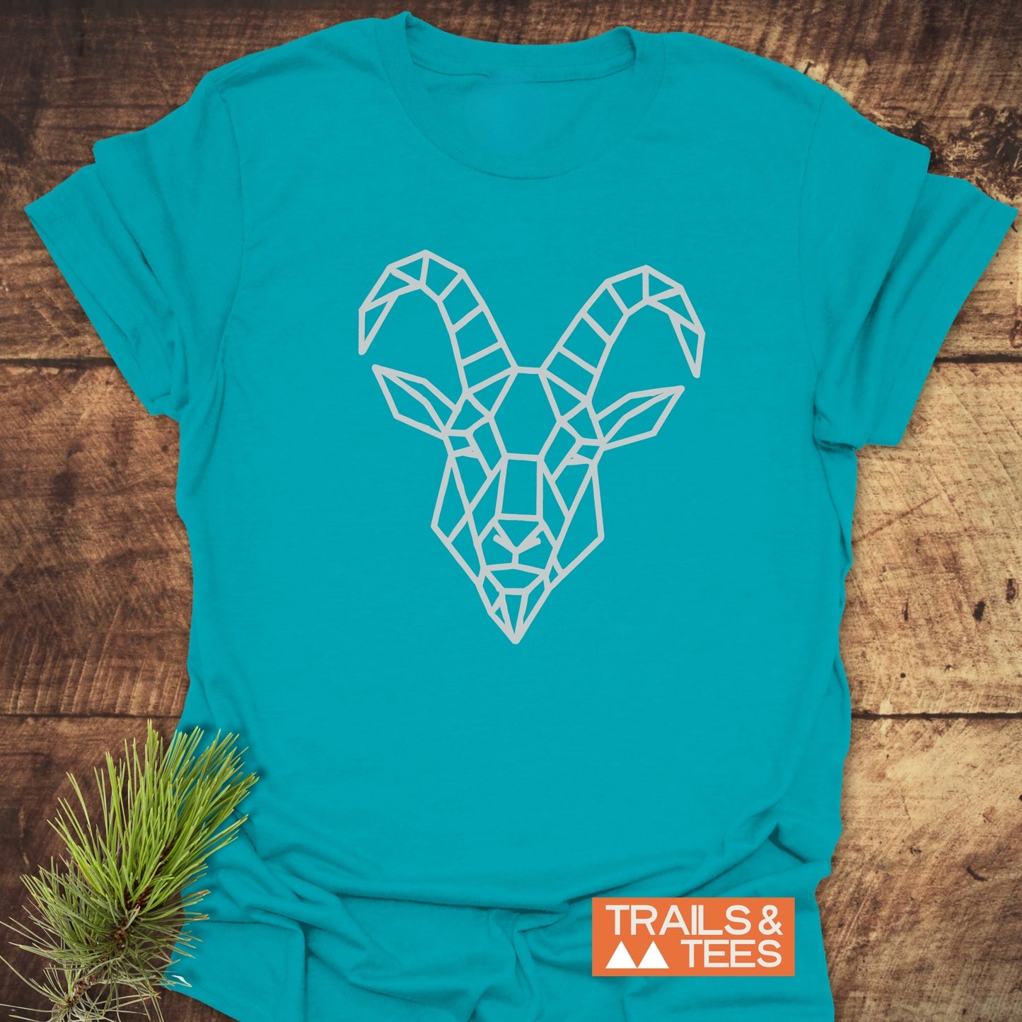 Geometric Mountain Goat T-Shirt