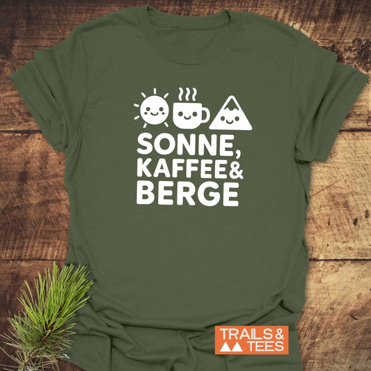 Sonne, Kaffee & Berge T-Shirt