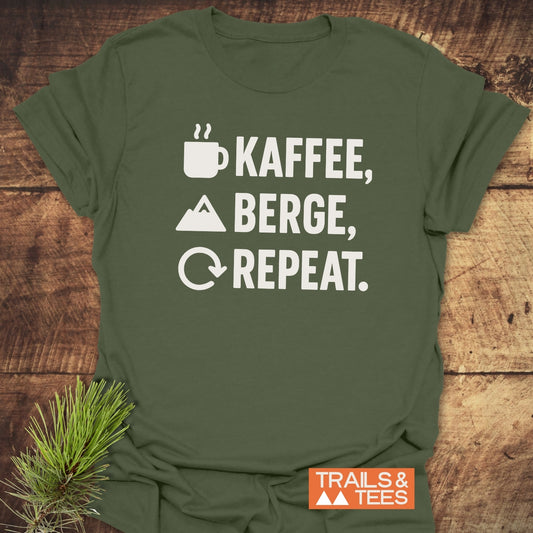 Kaffee, Berge, Repeat T-Shirt