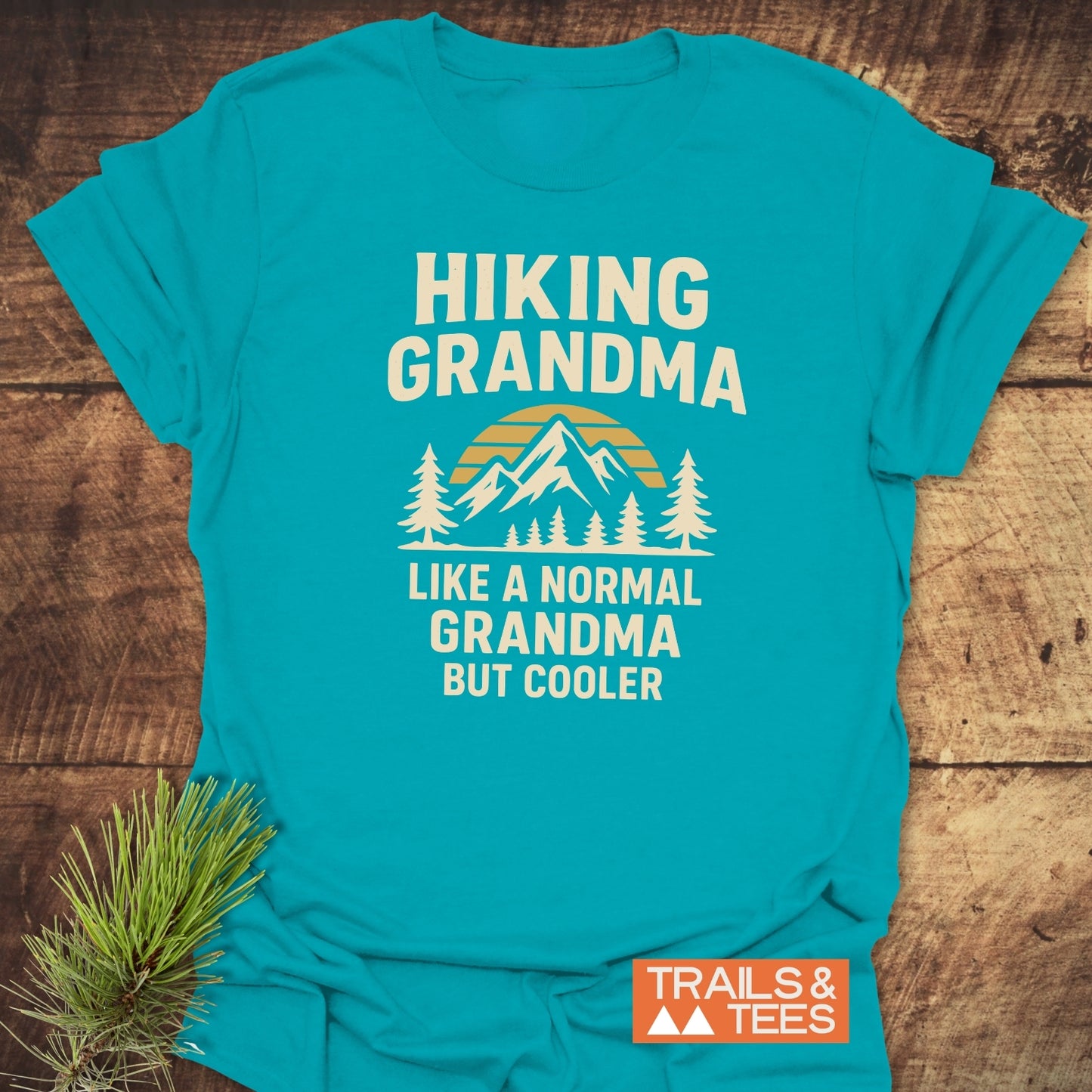 Hiking Grandma Sunrise T-Shirt