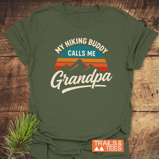 Grandpa Hiking Buddy T-Shirt