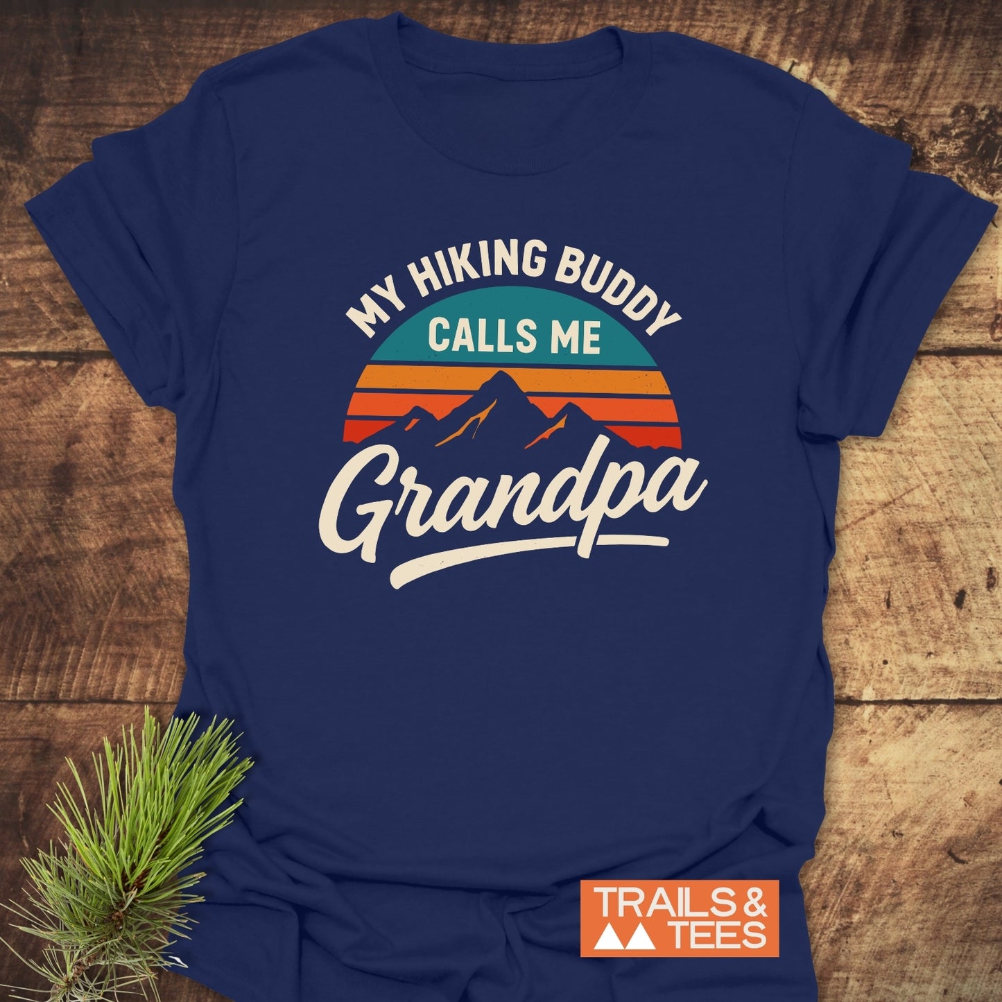 Grandpa Hiking Buddy T-Shirt