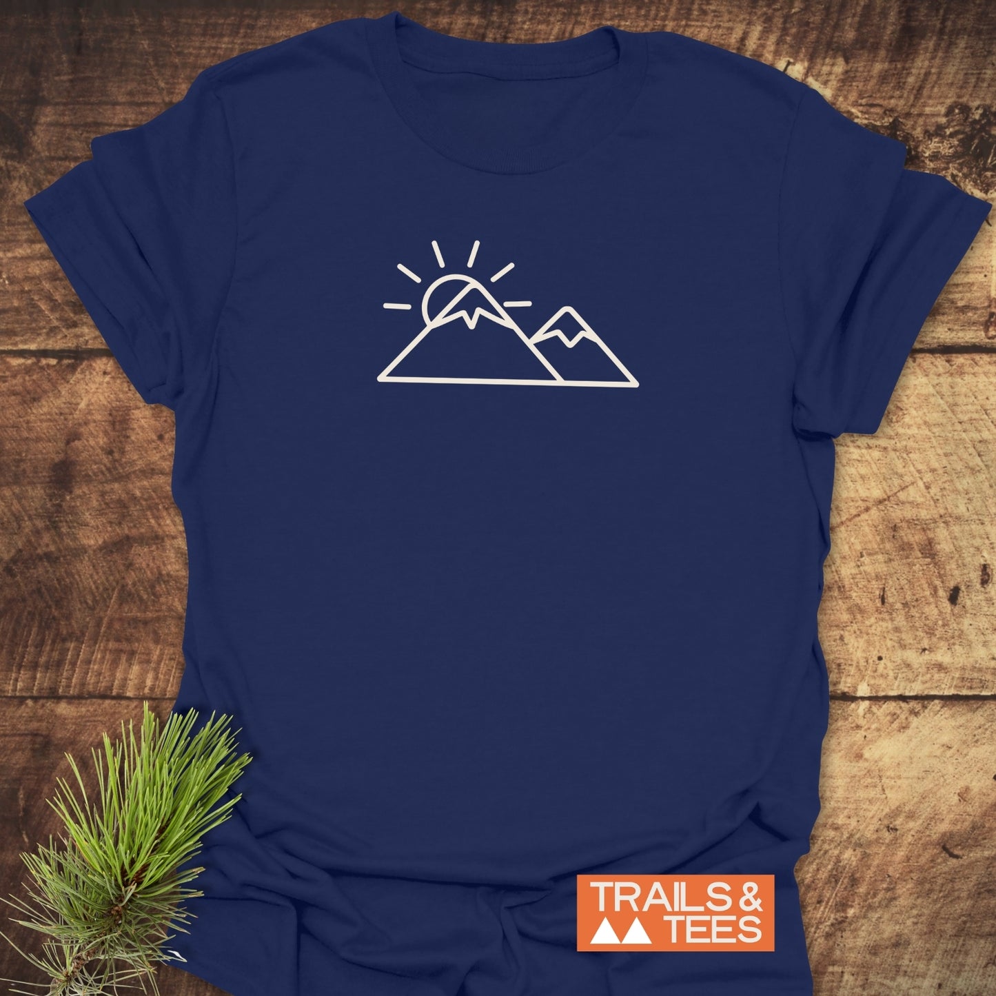 Minimalist Mountains And Sun T-Shirt