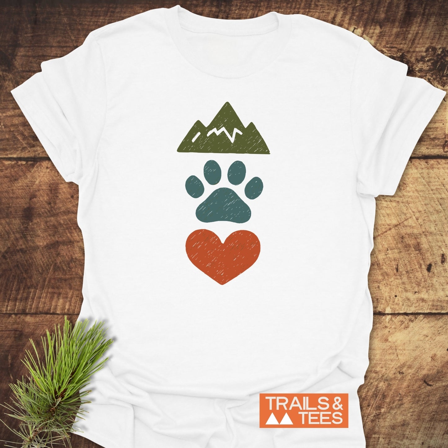 Mountains & Dogs Love T-Shirt
