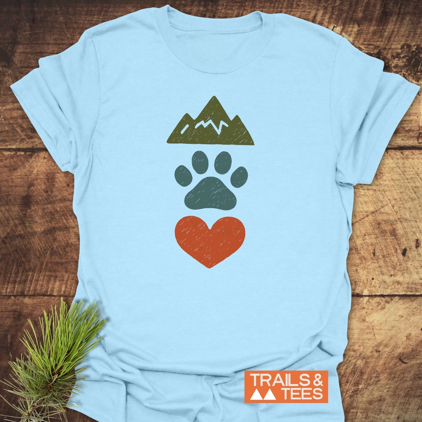Mountains & Dogs Love T-Shirt