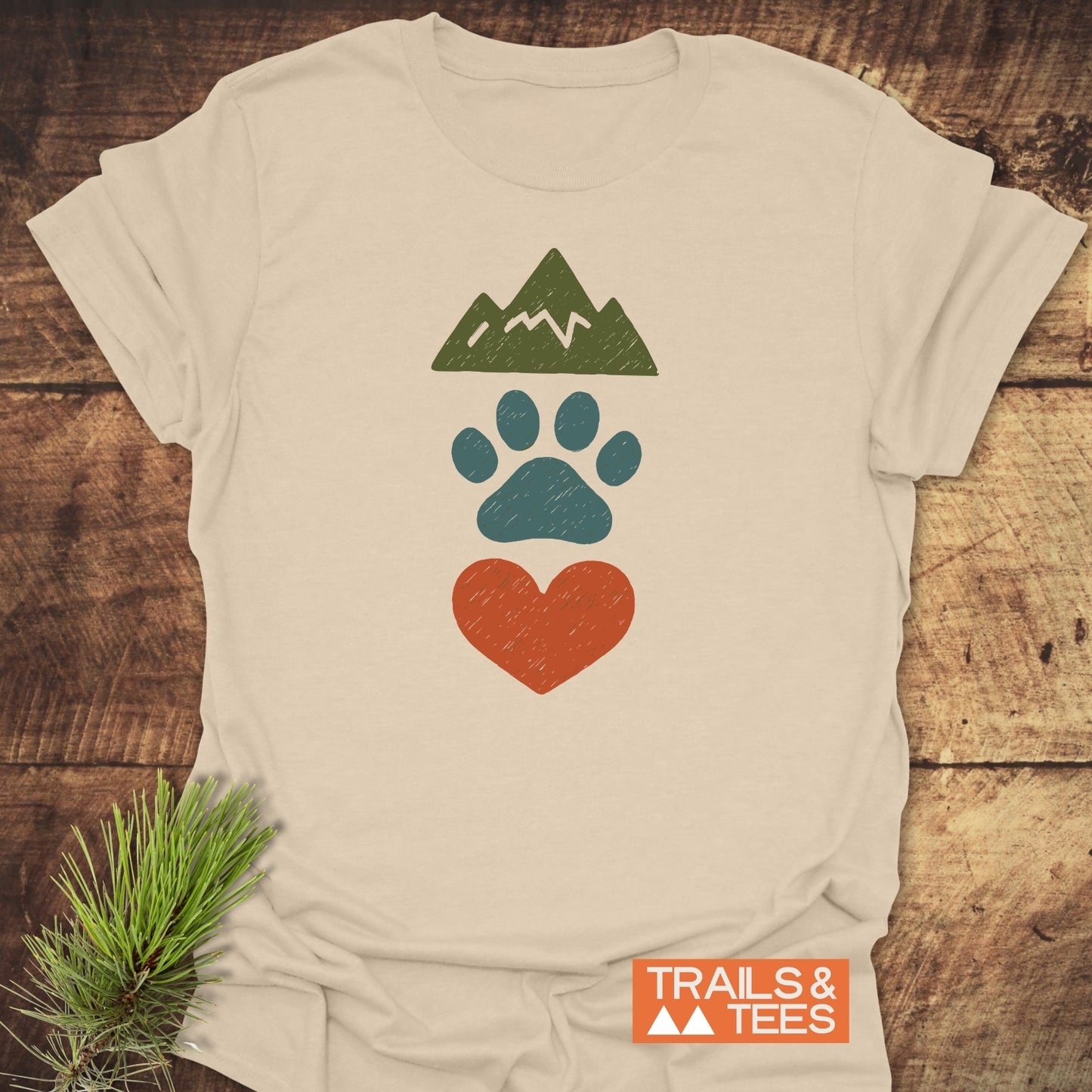 Mountains & Dogs Love T-Shirt